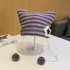 Kawaii Knitted Cat Ear Beanie