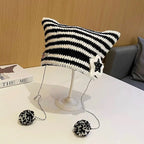 Kawaii Knitted Cat Ear Beanie
