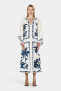 Liliana Boutique Blue Hawaiian Maxi Dress Collection