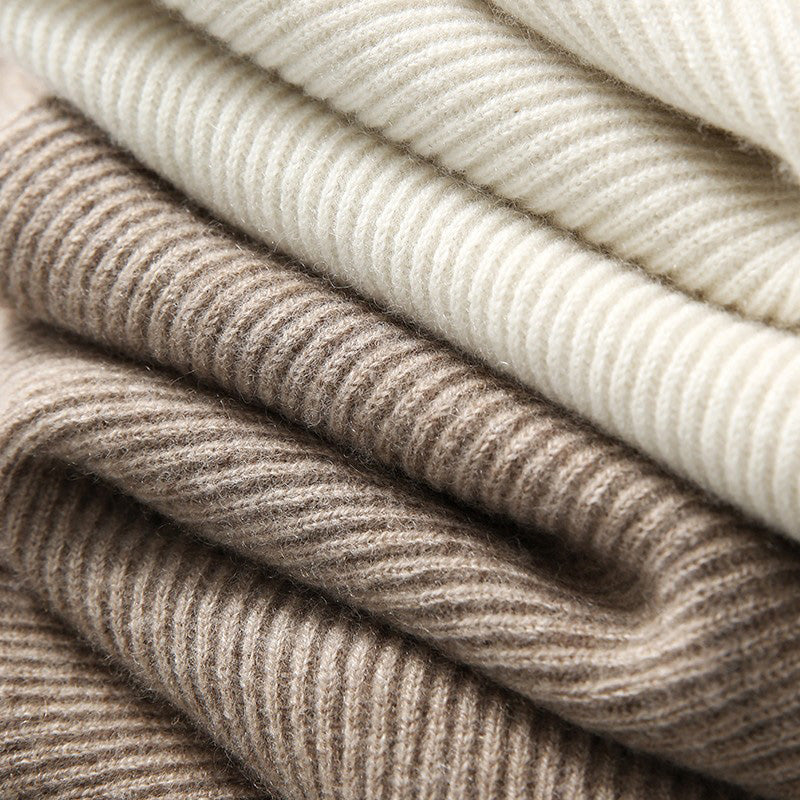 Knitted Cashmere Hooded Women__ Winter Sweater
