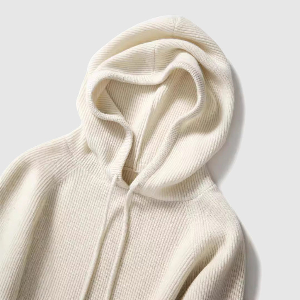 Knitted Cashmere Hooded Women__ Winter Sweater