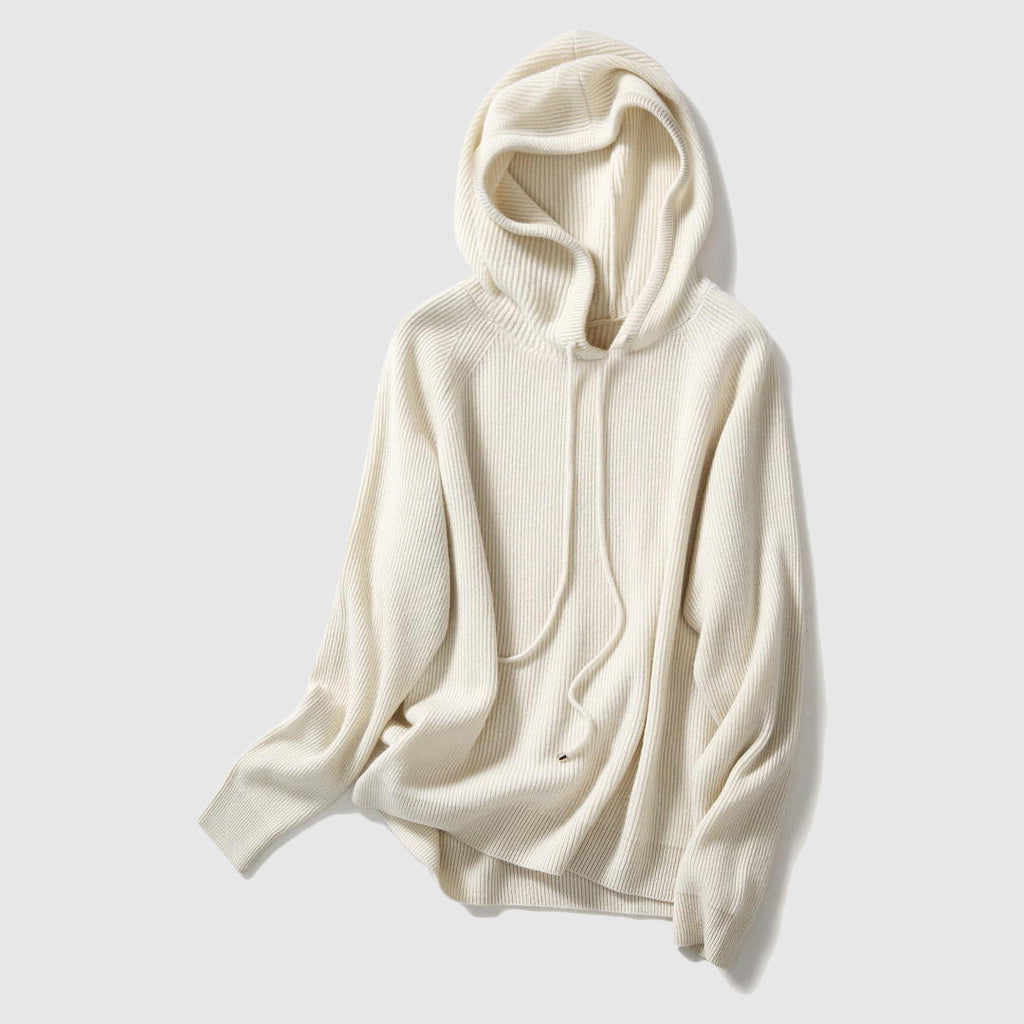 Knitted Cashmere Hooded Women__ Winter Sweater