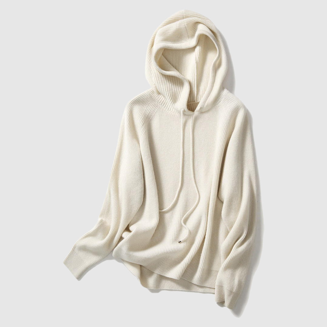 Knitted Cashmere Hooded Women__ Winter Sweater