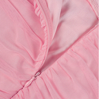Strapless Ruched Mini Dress in Pink
