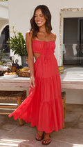 Amelia Luxe Strap Midi Dress Designer Edit