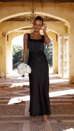 Wendy Exclusive Maxi Dress Black Elevated Occasion Wear