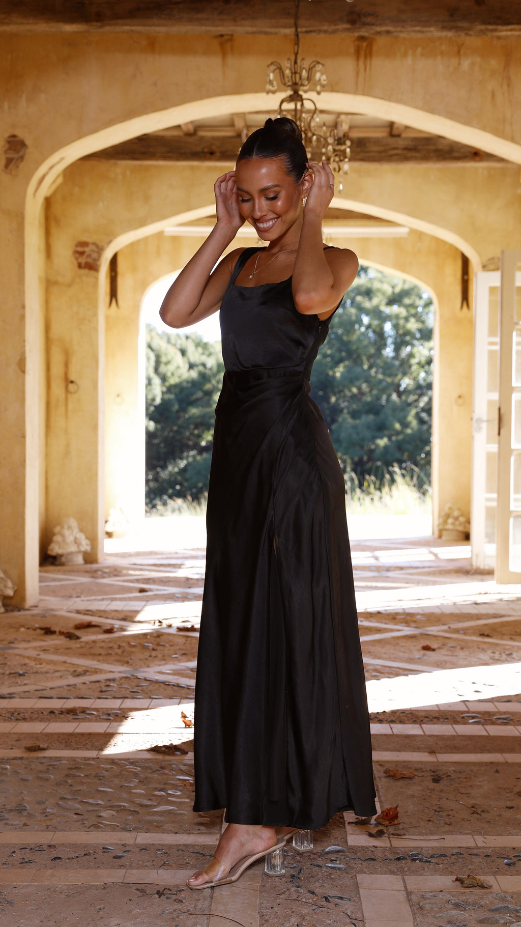 Wendy Exclusive Maxi Dress Black Elevated Occasion Wear