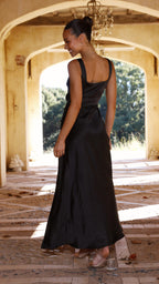 Wendy Exclusive Maxi Dress Black Elevated Occasion Wear