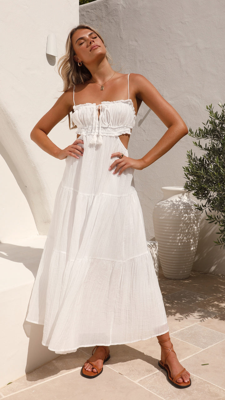 Amelia Luxe Strap Midi Dress Designer Edit