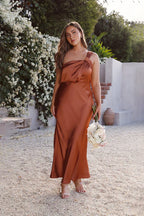 Leonor Timeless Maxi Dress Copper Premium Wardrobe Essential
