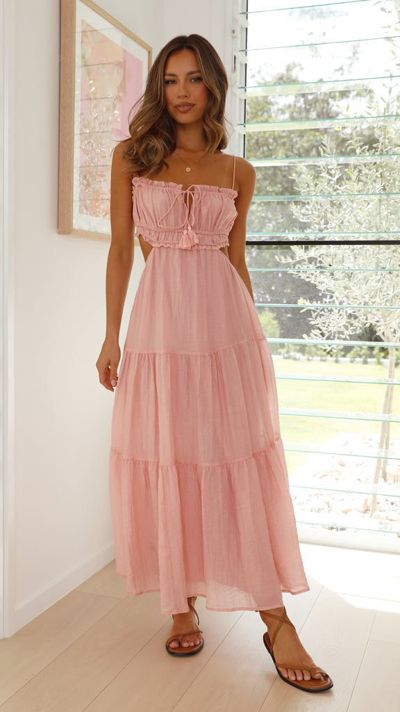 Amelia Luxe Strap Midi Dress Designer Edit