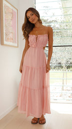 Amelia Luxe Strap Midi Dress Designer Edit