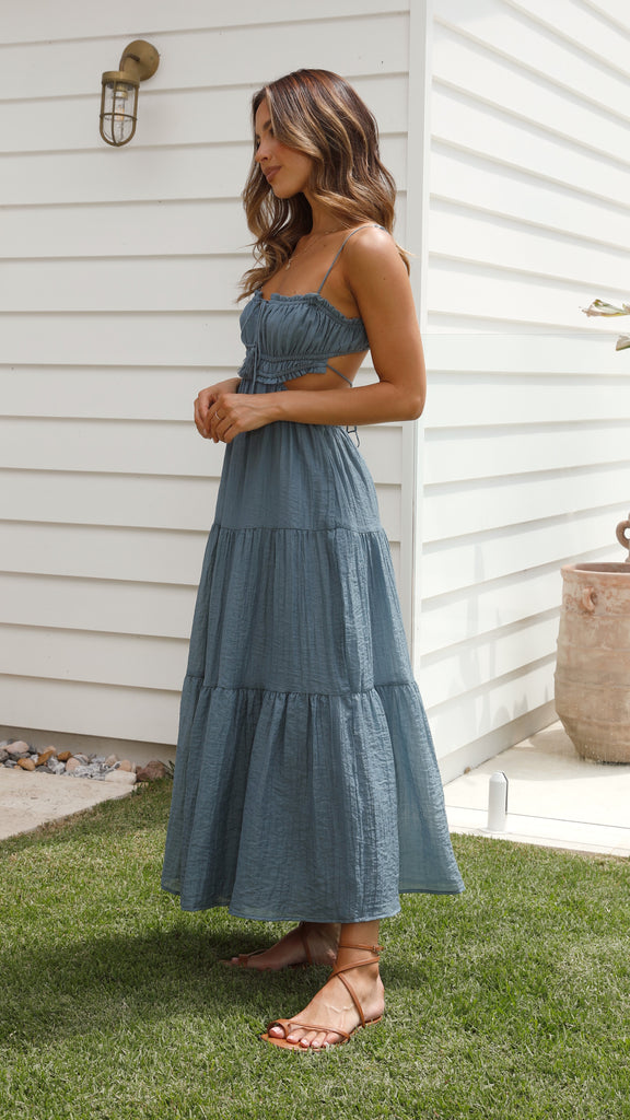 Amelia Luxe Strap Midi Dress Designer Edit