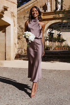 Rubí Boutique Maxi Dress Mushroom Statement Occasion Edit