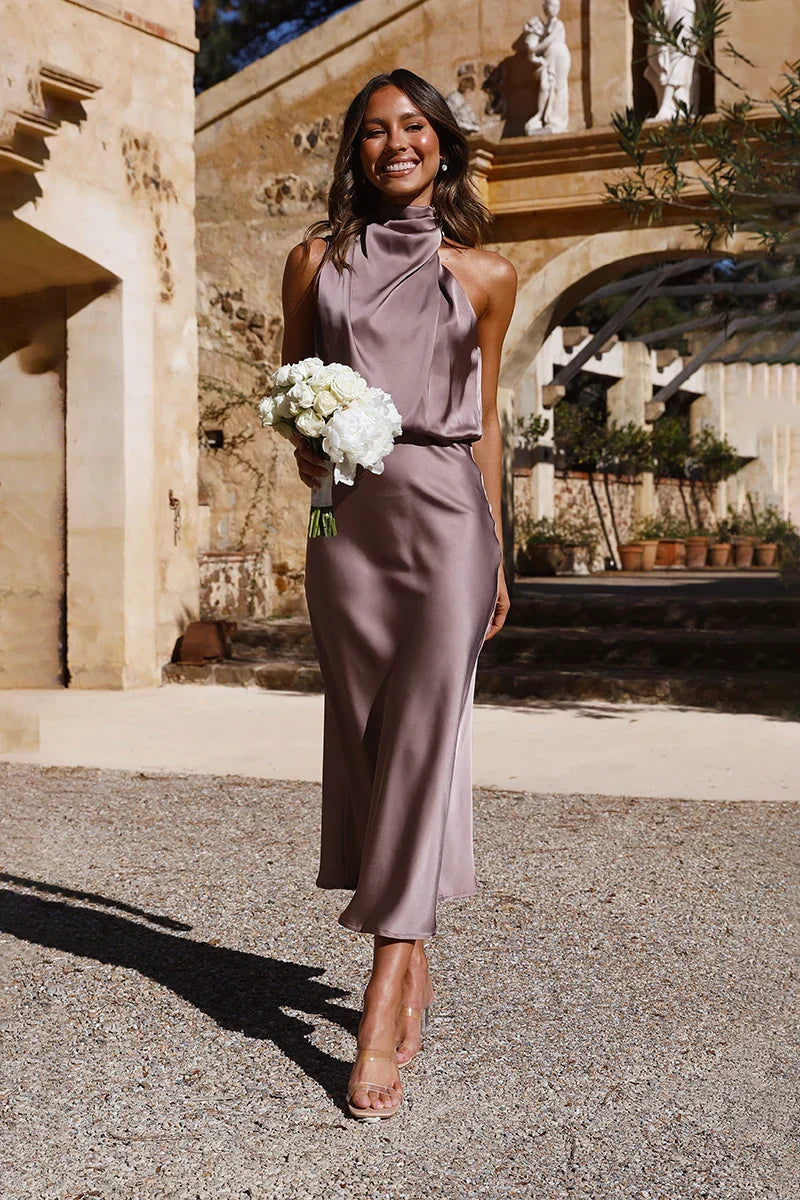 Rubí Boutique Maxi Dress Mushroom Statement Occasion Edit