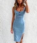 Alicia Boutique Demin Dress Evening Wear Edit