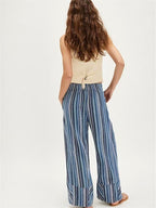 Elastic Waist Versatile All-over Print Trendy Women's Trousers