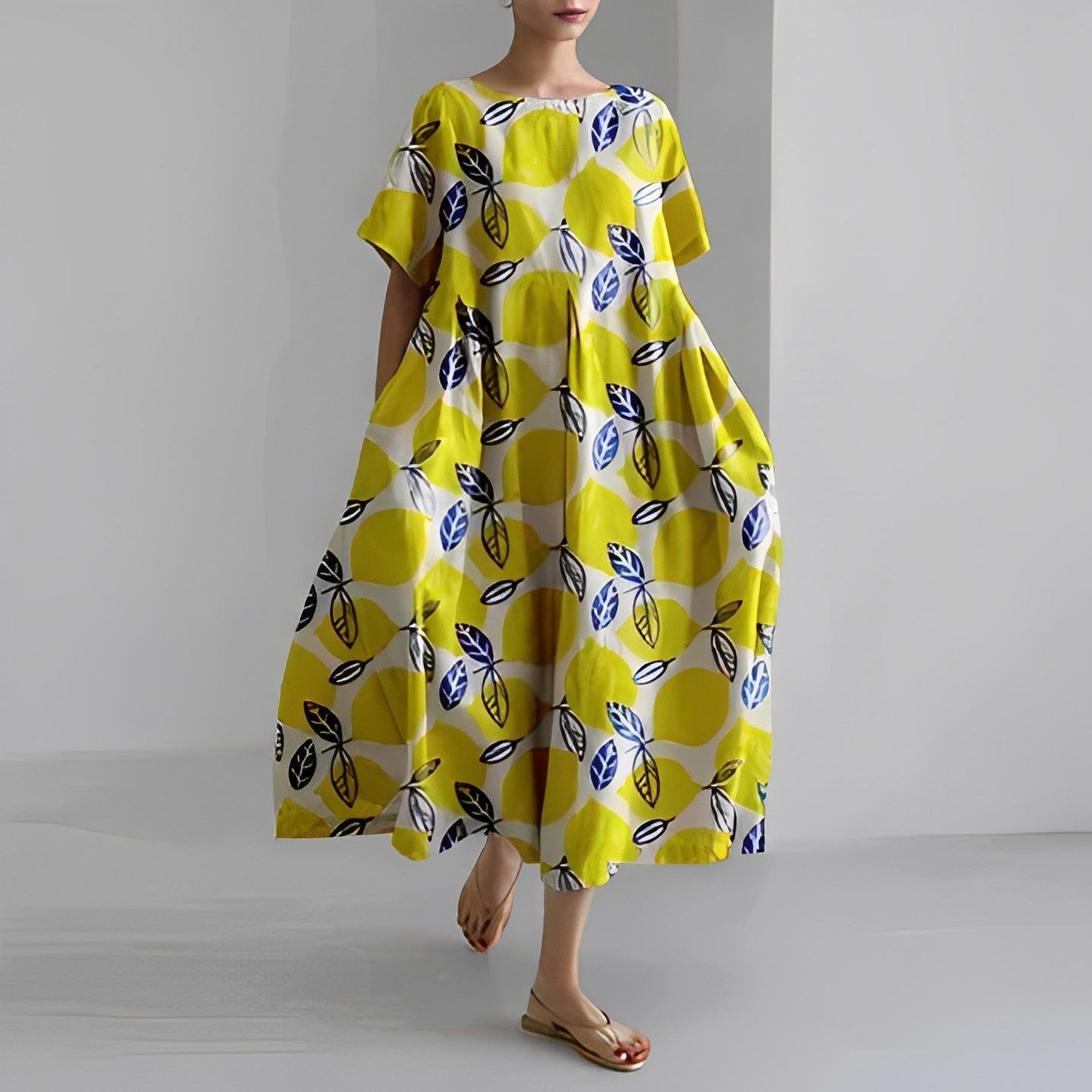 Monserrat Timeless Boho Floral Dress Loose Premium Wardrobe Essential