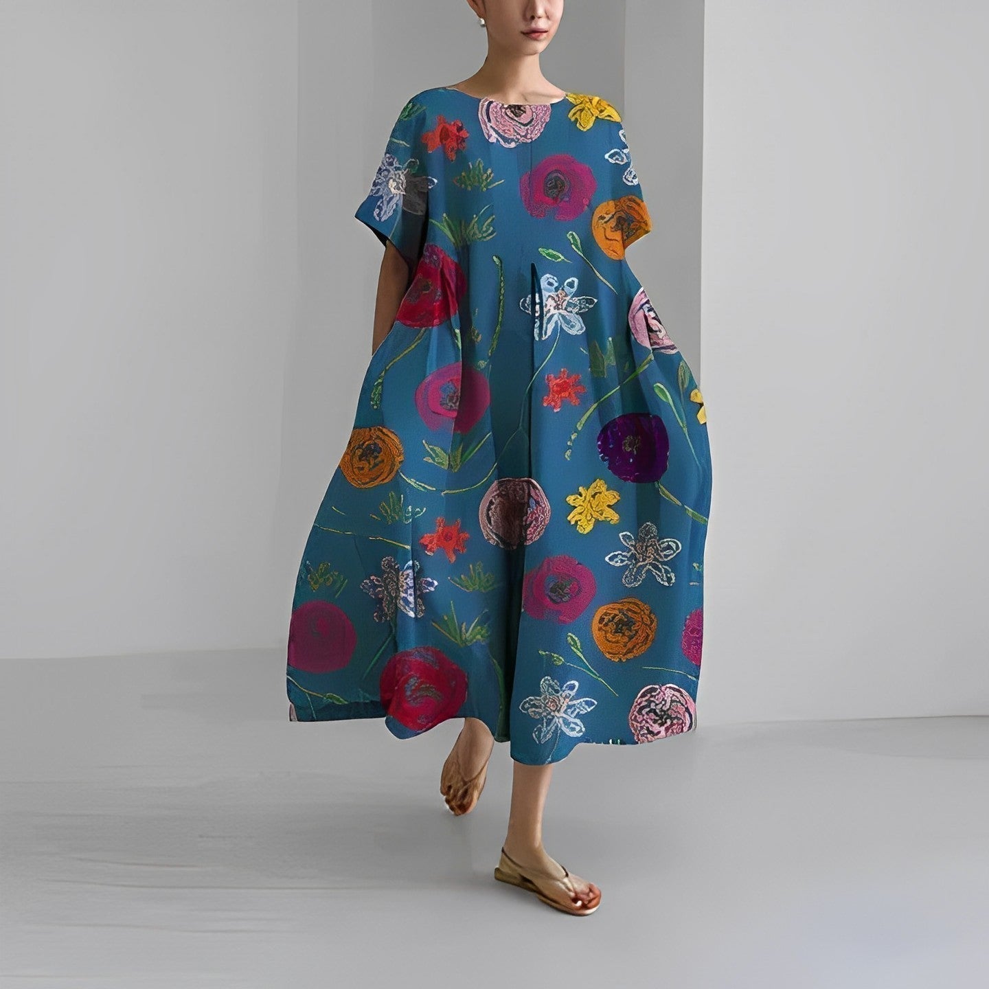 Julieta Aesthetic Floral Dress Boutique Collection