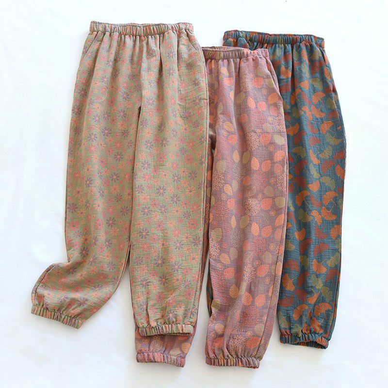 La Leggerezza Botanical Pants by Giuliana