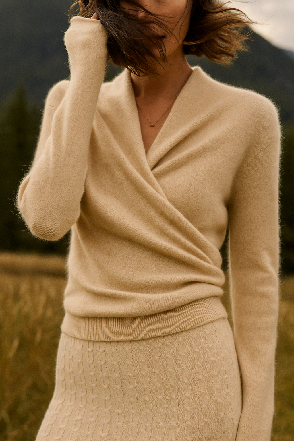 | Women's Wrap Crossover Sweater