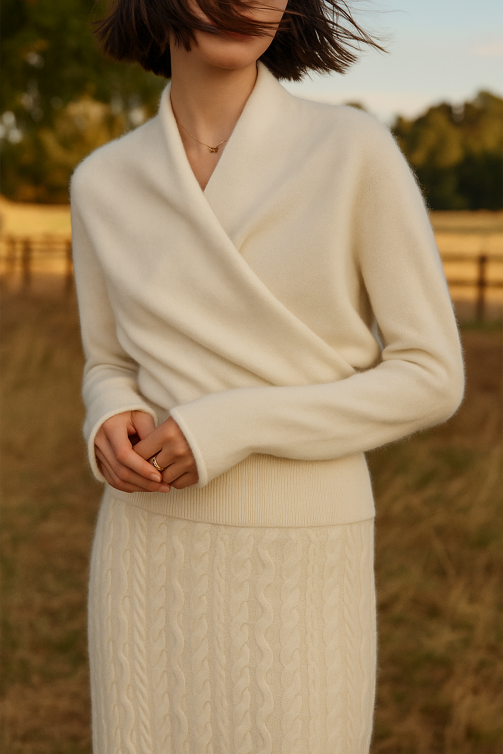 | Women's Wrap Crossover Sweater