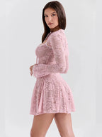 Lace Bolero Mini Dress