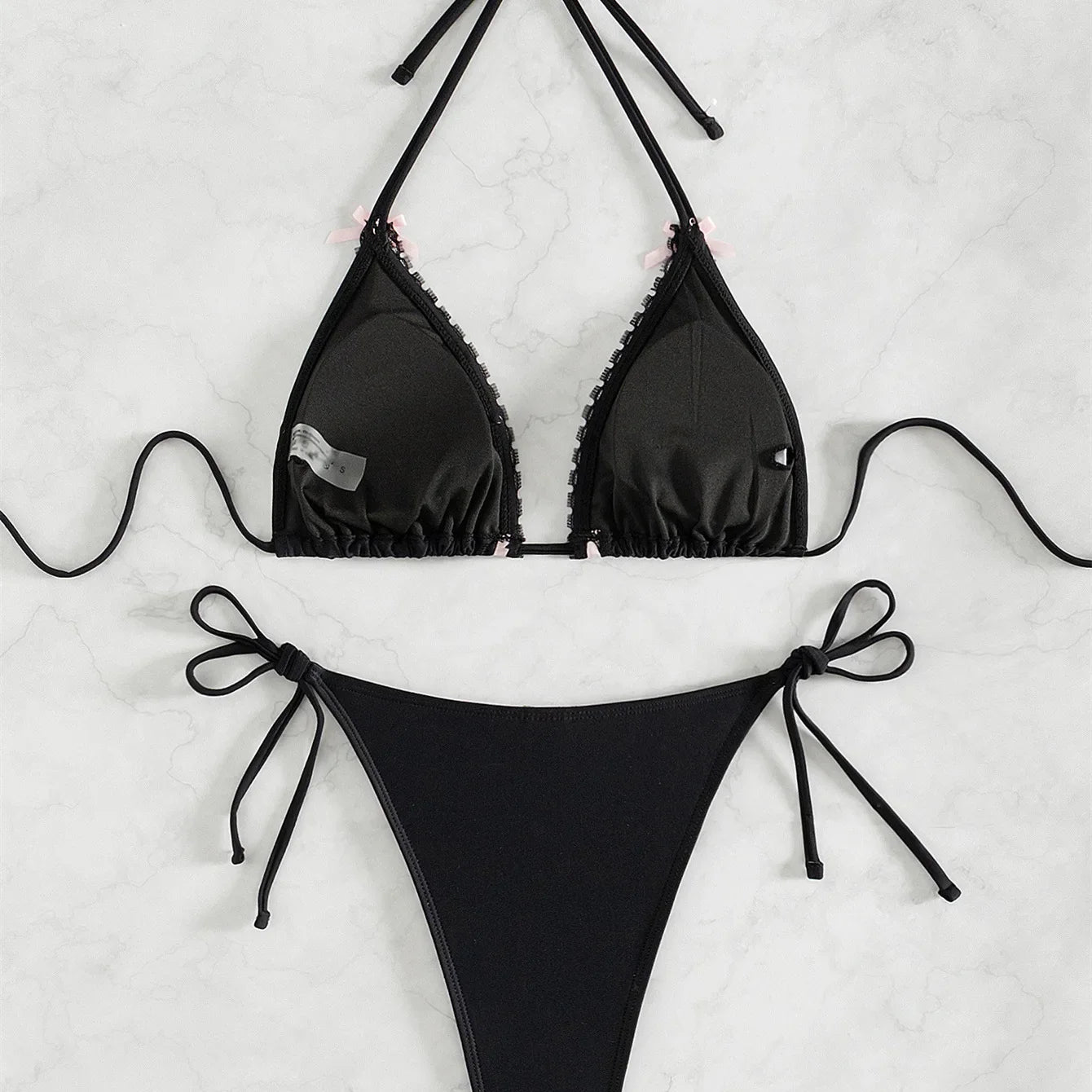 Lace Bow Bikini Set