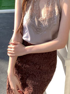 Lace Midi Skirt