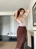 Lace Midi Skirt