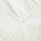 Lace Trim Button Up Shirt