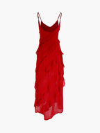Patricia Elevated Long Dress with Ruffles Chic Silhouette Collection