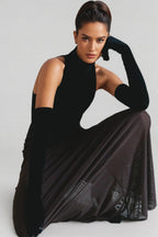 Faithan High Neck Sleeveless Maxi Dress