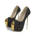 Sexy Peep Toe Extreme High Heel Nightclub High Heel High Heel