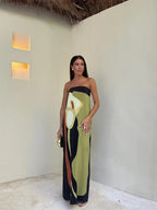 Logan Boutique Women's Floral Strapless Summer Maxi Dress Collection