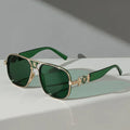Luxe Gold Frame Polarized Aviator Sunglasses