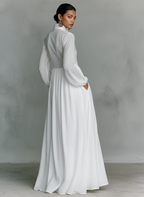 | Minimalist Linen Maxi Dress