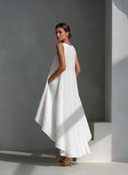 Liora | Linen Sleeveless Midi Dress