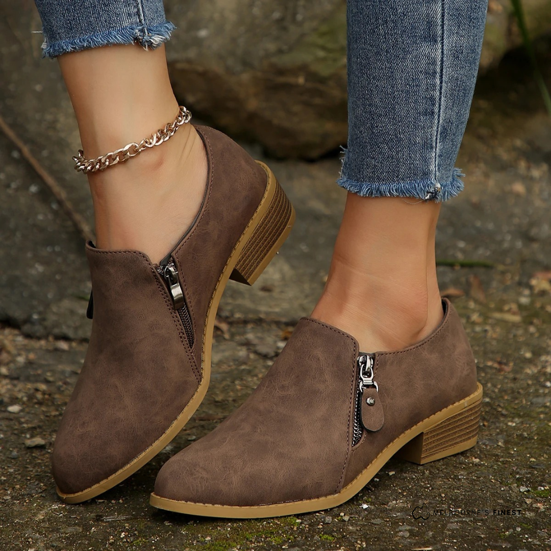 | Orthopedic Zip-Up Ankle Boots