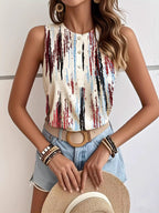Women's 3D Patterned Gradient Tank Top