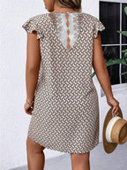 Women's Patchwork Print Short Dress
