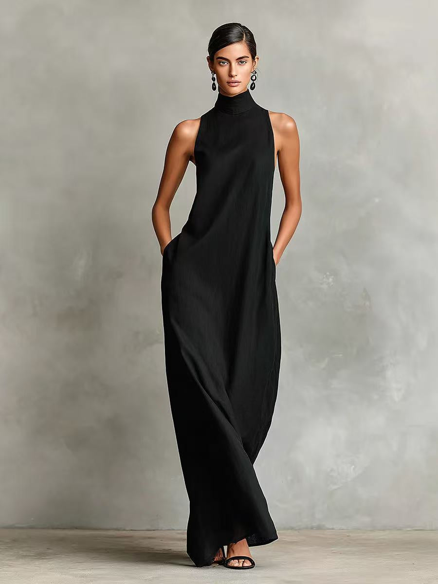 Simple Solid Color Midi Skirt