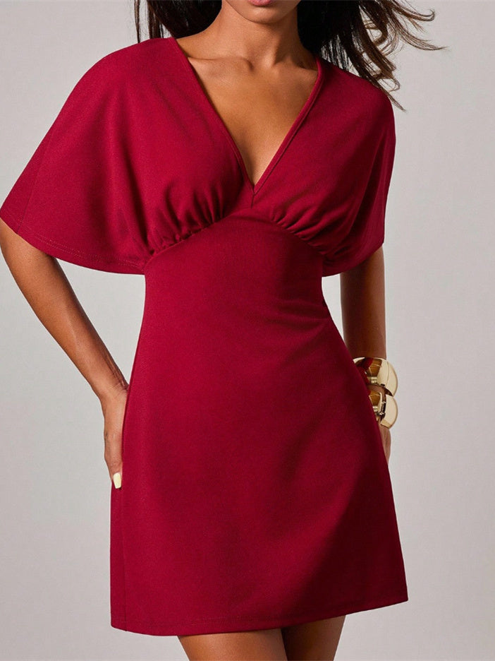 Women's Solid Color Short Dress