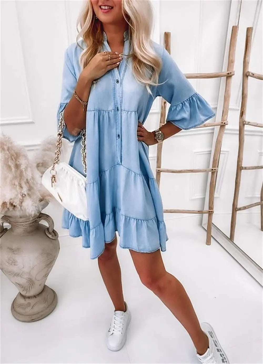 Audrey Exclusive And Modern Denim Dress Boutique Collection