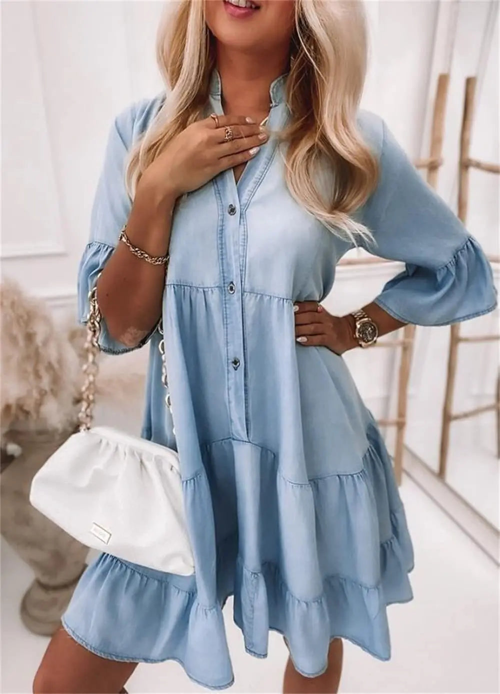 Audrey Exclusive And Modern Denim Dress Boutique Collection