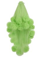 Marsali Mesh Maxi Dress In Green