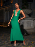 Merryn Plunge Bandage Maxi Dress