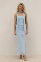 Mesh Corset Vest Pack Hip Skirt Set