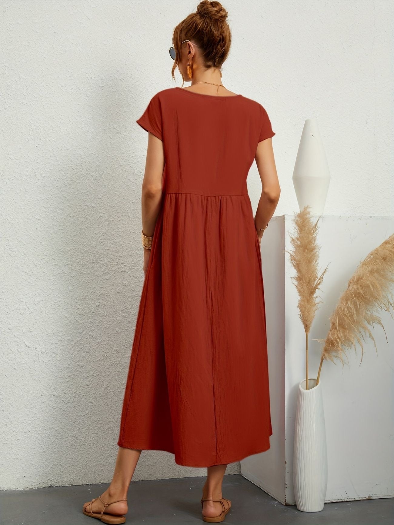 Salomé Statement Casual Linen Dress Occasion Edit