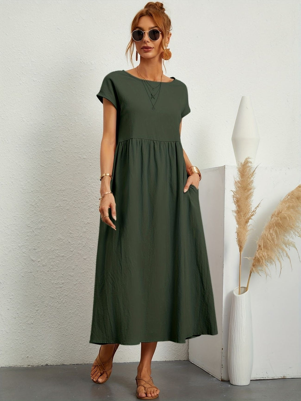 Salomé Statement Casual Linen Dress Occasion Edit